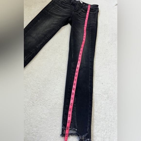 VERVET Asymmetrical Panel Grunge Wash Skinny Jeans - Size 26 - Picture 4 of 13